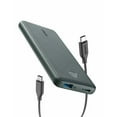 thumbnail image 1 of Anker PowerCore Slim 10000 PD Green, 10000mAh Portable Charger USB-C Power Delivery (18W) Power Bank Fast Charge for iPhone 11/11 Pro / 11 Pro Max, S10, Pixel 3, iPad Pro 2018, and More, 1 of 6