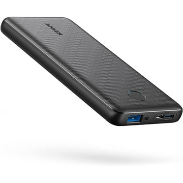 Anker PowerCore Slim 10000 Portable Charger 10000mAh Ultra Slim Power Bank PowerIQ Charging, Black