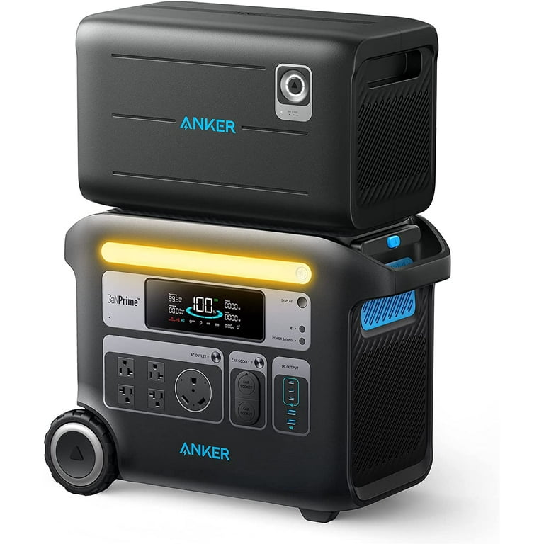 Anker PowerHouse 767 Power Station and 760 Expansion Battery Bundle, 4096Wh LiFePO4 Battery with 4 AC Outlets Up to 2400W, GaNPrime Solar Generator Anker PowerHouse 767 Power Station and 760 Expansion Battery Bundle, 4096Wh LiFePO4 Battery with 4 AC Outlets Up to 2400W, GaNPrime Solar Generator