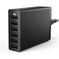 thumbnail image 1 of Anker PowerPort 6 - Power adapter - 60 Watt - 12 A - 6 output connectors (6 x USB) - black, 1 of 7
