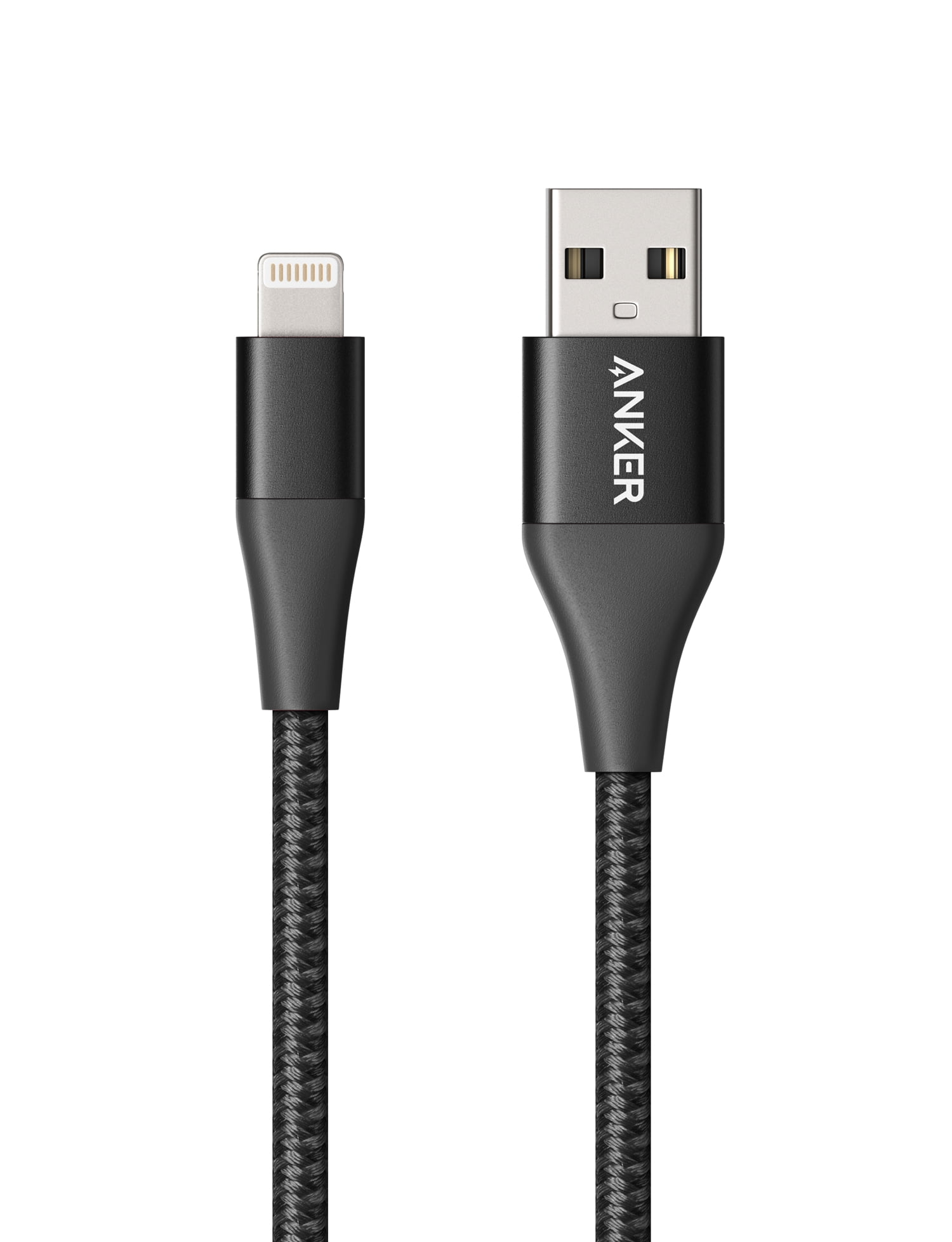 Anker Powerline+ II Braided Nylon Lightning Charging Cable w/Pouch (3ft), MFi  Certified,Black 