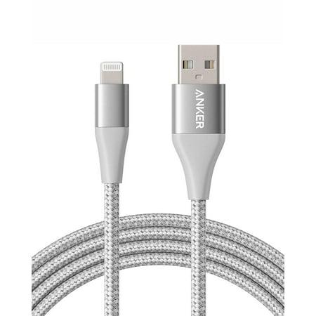 Anker - Powerline+ II USB-A to Lightning Cable 6-ft - Silver