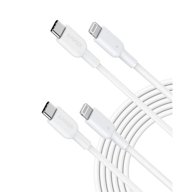 Anker Powerline II USB C to Lightning PD Charging Cable [10ft, 2-Pack ...