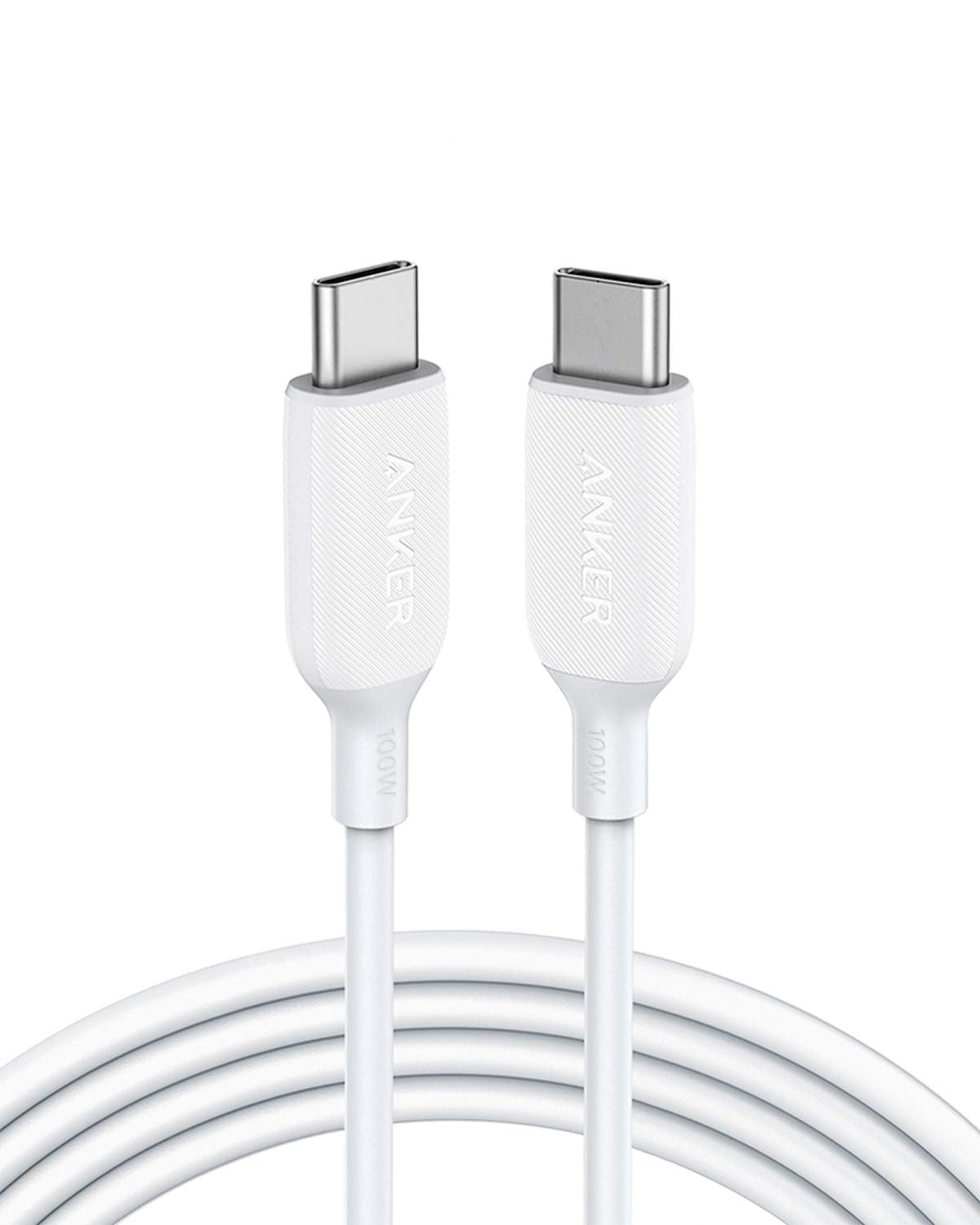 Anker Powerline III 100W USB C Charger Cable 6ft Type C Charging Data Sync  [White] 