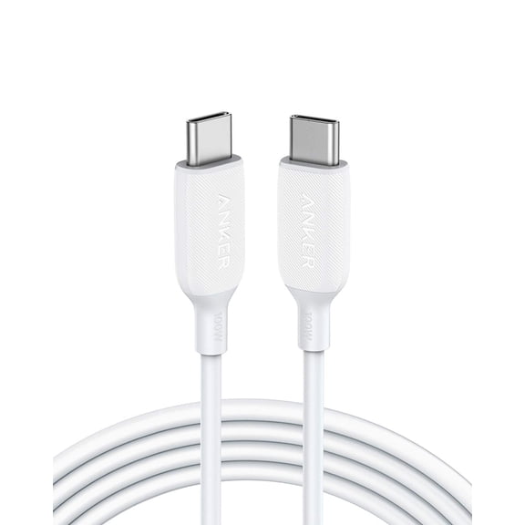 Anker Powerline III 100W USB C Charger Cable 6ft Type C Charging Data Sync [White]