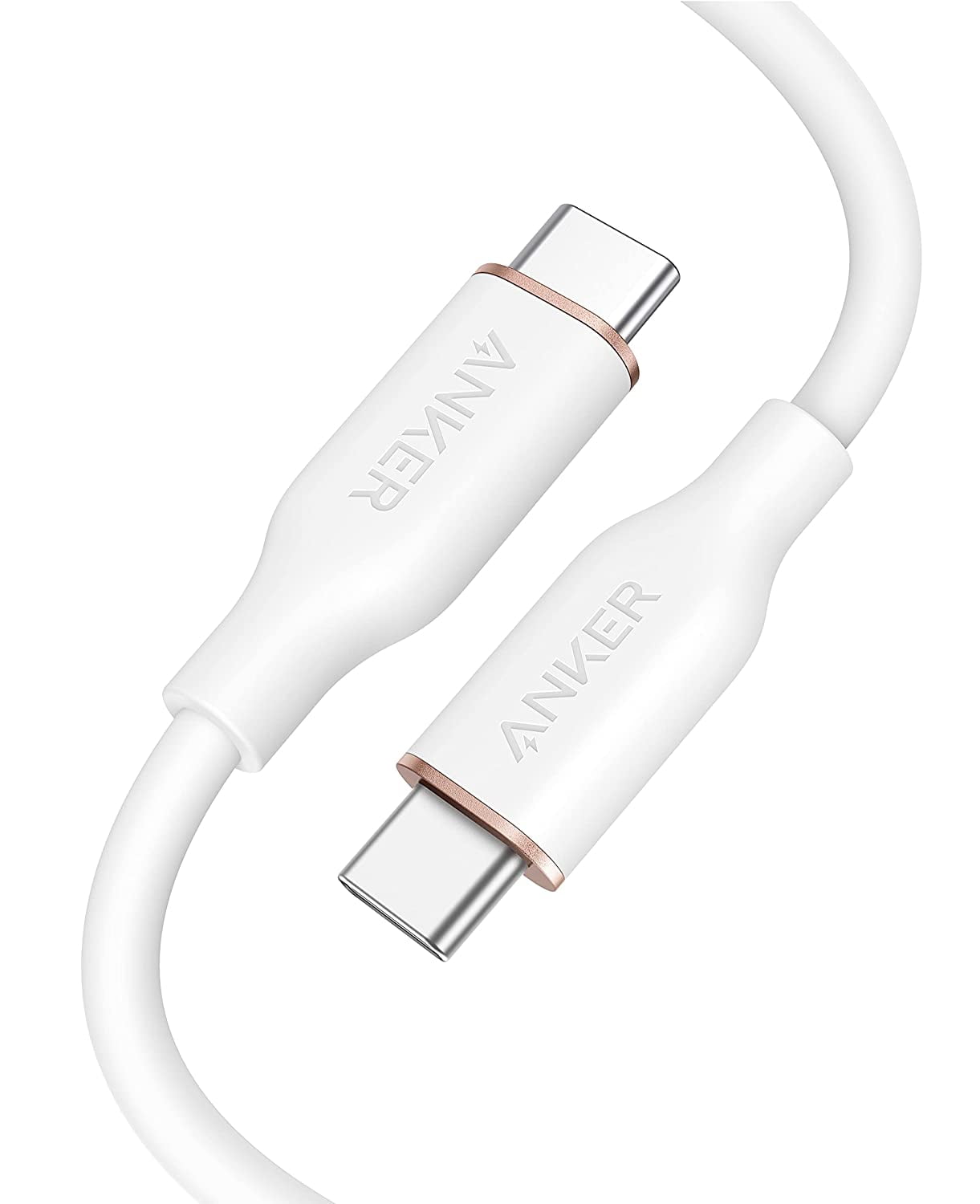 Anker Powerline III Flow 3' USB C to USB C Cable, White