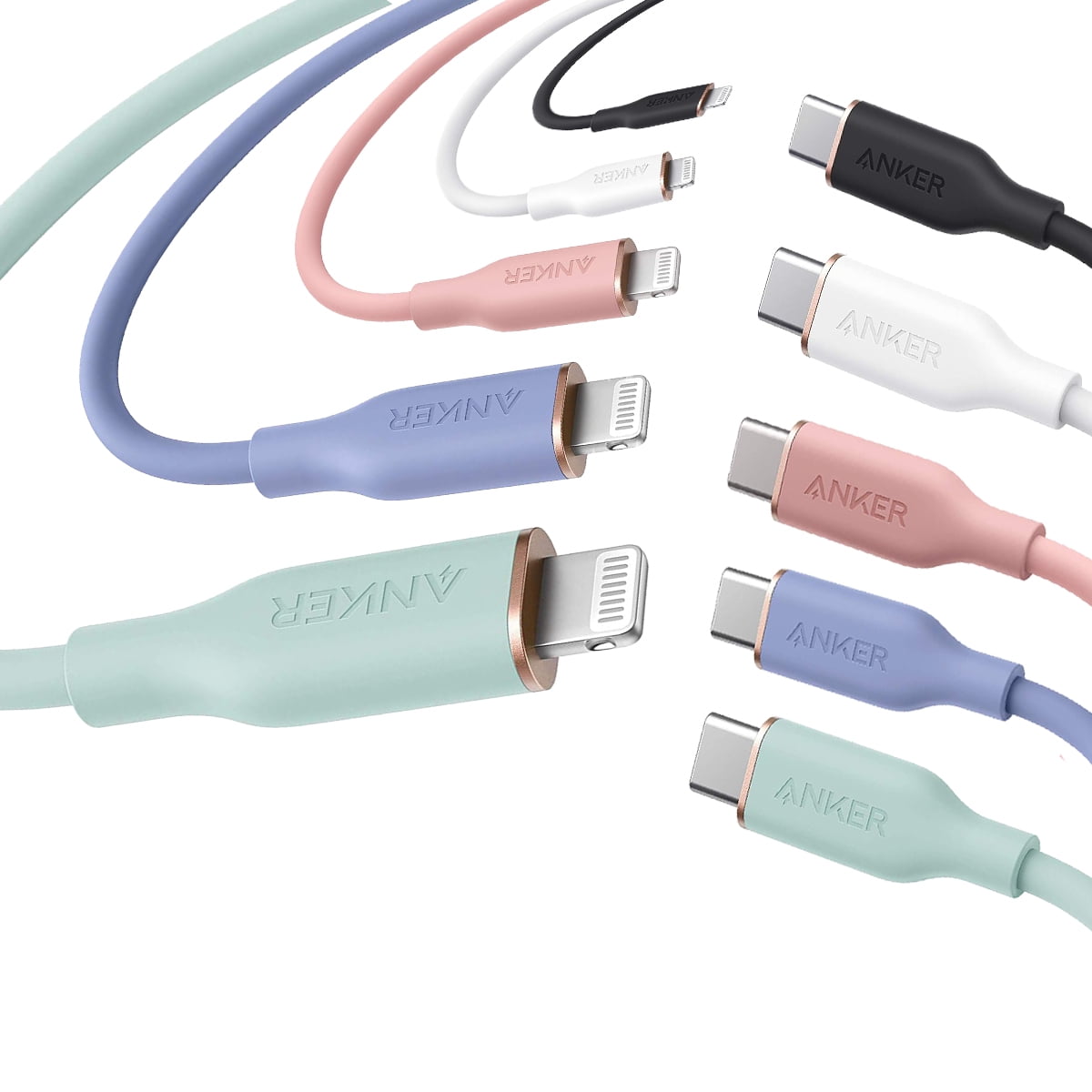 Anker PowerLine III Flow USB-C to Lightning Cable 6-ft Purple