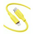 thumbnail image 1 of Anker Powerline III Flow USB C Fast PD Charging Cable 3/6ft Silica Gel Lightning Cable [Yellow], 1 of 6