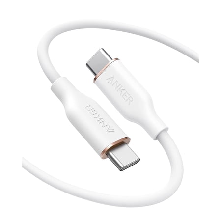 Anker USB C Cable, Type C Flow Cord, Fast Charging, Compatible for iPhone 17 Series, MacBook Pro 2020, and More (USB 2.0) (240W) (1, White, 6FT) price history and forecast - Anker A8553