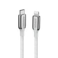 thumbnail image 1 of Anker Powerline+ III USB C Fast Charging Cable 3/6ft Nylon Braided Lightning Cable [Silver], 1 of 7