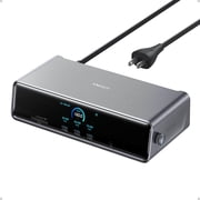 Anker Prime 14-Port Docking Station DL7400 with DisplayLink, Triple Display Support up to 8K, 140W Max Power, Smart Display & Built-In Cooling Fan