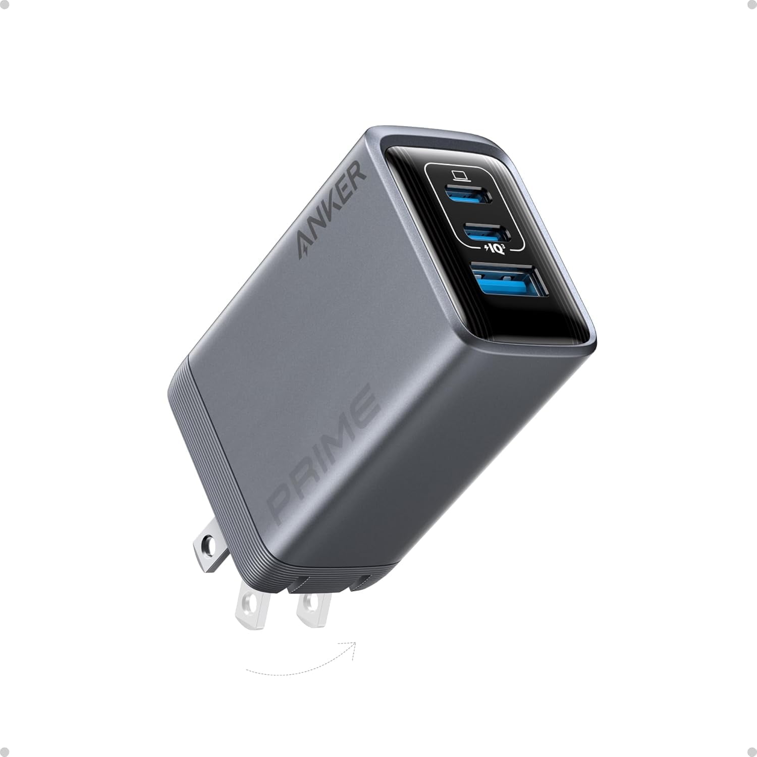 Anker Prime Charger, 100W USB C Charger, 3-Port GaN USB Anker Prime Charger, 100W USB C Charger, 3-Port GaN USB