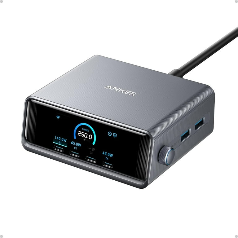 お盆セール中（１５％OFF中）Anker Prime charger　250w Anker Prime Charger, 250W GaN Prime USB C Charging Station