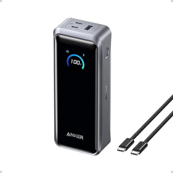 Anker Prime Power Bank, 26,250mAh 3-Port Portable Charger with 300W Max Output, Two-Way Charging