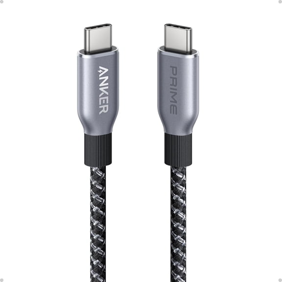 Anker Prime USB C to USB C Cable, 240W Fast Charging Cord, Upcycled-Braided Nylon with 100-Year Bend Durability Compatible for iPhone 17 Series, MacBook, Galaxy S24(1 FT)