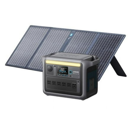 Anker A1761-A2431 Solix C1000X Solar Generator Plus 100W Solar Panel