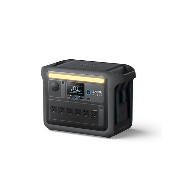 Anker SOLIX C1000X Portable Power Station, 1800W (Peak 2400W) Solar Generator, New