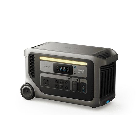 Anker SOLIX F3000 Portable Power Station, 3,072Wh Solar Generators for Home Use, Power Outages, Camping, RVs, Emergencies