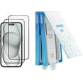 thumbnail image 1 of Anker Screen Protector, Bubble-and-Dust-Free iPhone HD Tempered Glass, Durable and Drop-Proof with 9H Hardness, Easy Installation Exclusively for iPhone 16 Plus 6.7-Inch (2-Pack), 1 of 6