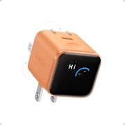 Anker Smart Display Charger,Anker Nano 45W Fast Charging USB C Charger with Smart Recognition,Built-in Care Mode,Compact with 180 Foldable Plug,Compatible for iPhone 17/16/15 SeriesOrange