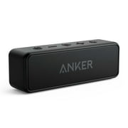 Anker Soundcore 2 Portable Bluetooth Speaker Dual-Driver Wireless Stereo Pairing,Waterproof , 12W ,Black