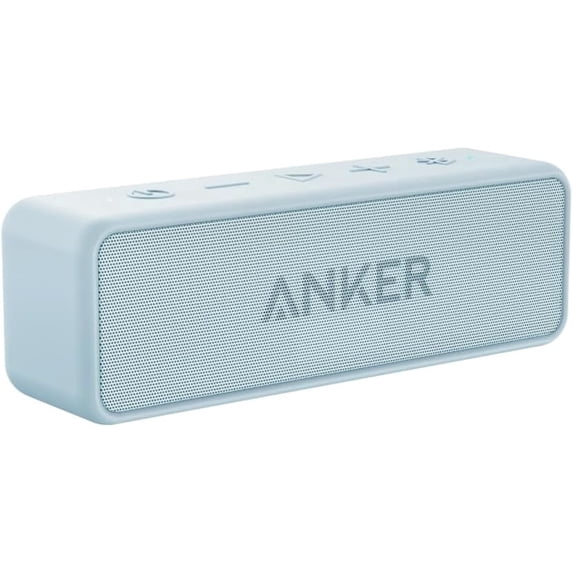 Anker Soundcore 2 Portable Bluetooth Speaker with Stereo Sound, Bluetooth 5, Bassup, IPX7 Waterproof, 24-Hour Playtime, Wireless, Speaker for Home, Outdoors, Travel