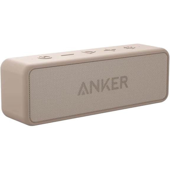 Anker Soundcore 2 Portable Bluetooth Speaker with Stereo Sound, Bluetooth 5, Bassup, IPX7 Waterproof, 24-Hour Playtime, Wireless, Speaker for Home, Outdoors, Travel