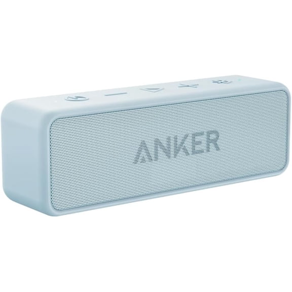Anker Soundcore 2 Portable Bluetooth Speaker with Stereo Sound, Bluetooth 5, Bassup, IPX7 Waterproof, 24-Hour Playtime, Wireless, Speaker for Home, Outdoors, Travel