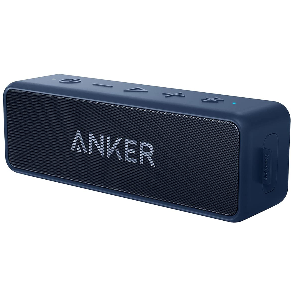 Anker Soundcore 2 Portable Wireless Bluetooth Speaker Dual-Driver Speaker Built-in Mic, Waterproof ,12W ,Teal - image 1 of 6