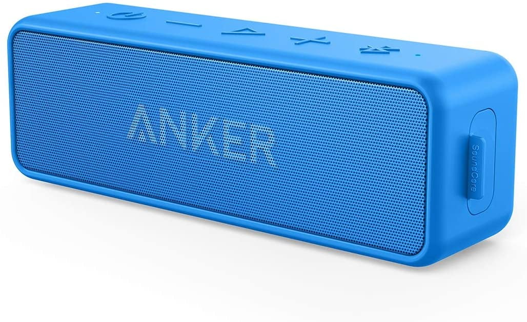Anker Soundcore Portable Wireless Bluetooth Speaker Dual-Driver Speaker  Built-in Mic Waterproof ,Blue