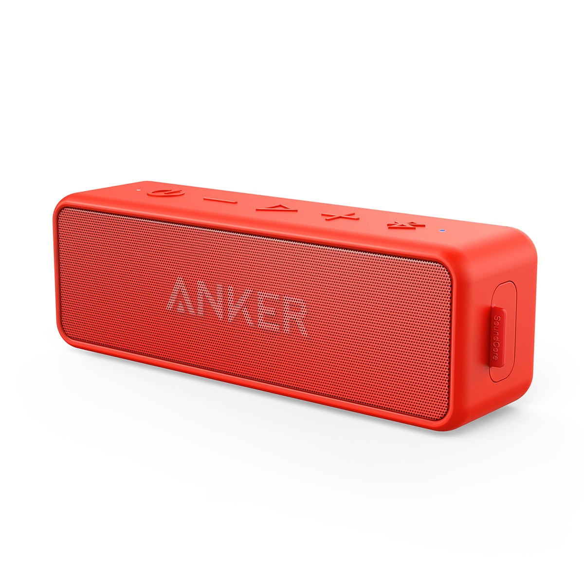 Anker Soundcore 2 Portable Wireless Bluetooth Speaker Dual-Driver Speaker  Built-in Mic Waterproof ,Red