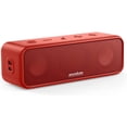 thumbnail image 1 of Anker Soundcore 3 Portable Bluetooth Speaker Stereo PartyCast Tech IPX7,Red, 1 of 7