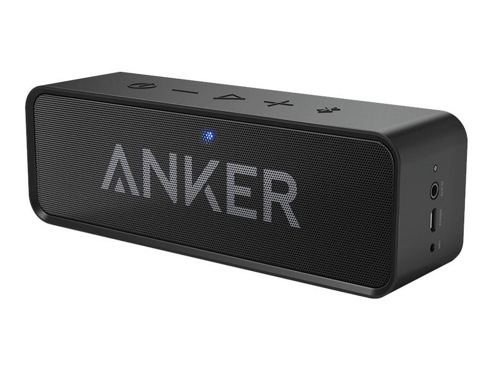 Anker SoundCore Bluetooth Speaker with 24-Hour Playtime, 66-Foot Bluetooth Range & Built-in Mic, Dual-Driver Portable Wireless Speaker with Low Harmonic Distortion and Superior Sound