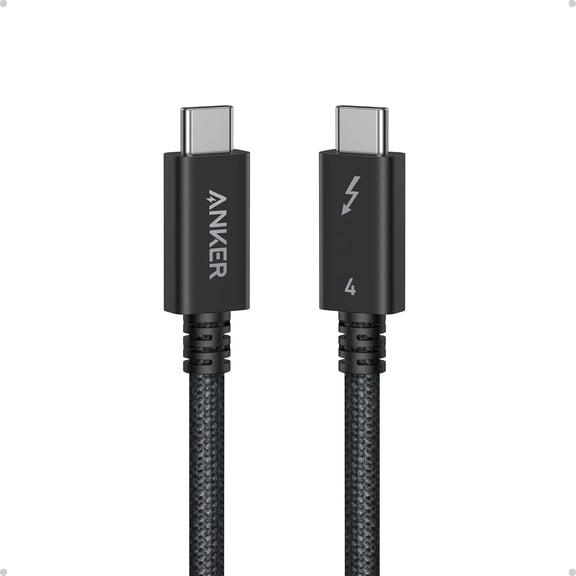 Anker ThunderBolt 4.0 USB-C to USB-C Cable (3.3 ft, 40 Gbps, 240W, Braided)