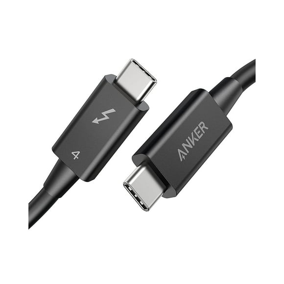 Anker USB C Cable,2.3FT Thunderbolt 4 Certified Cable, 8K Display/40Gbps/100W Charging Cord for iPhone 16, Monitor Connection and More