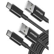 Anker USB C Cable, [2-Pack, 10ft] Premium Nylon USB A to USB C Charger Cable