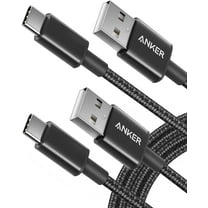 Anker USB C Cable [2-Pack, 3ft], Premium Nylon USB A to Type C Charger Cable Fast Charging for Samsung Galaxy S10 S10  / Note 9, LG V30 (USB 2.0, Black)