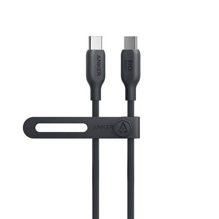 Anker USB C to USB C Cable (240W 3ft), USB 2.0 Bio-Based Charging Cable for iPhone 15/15Pro/15Plus/15ProMax,MacBook Pro 2020, iPad Pro 2020, iPad Air 4, Samsung Galaxy S23 (Phantom Black)