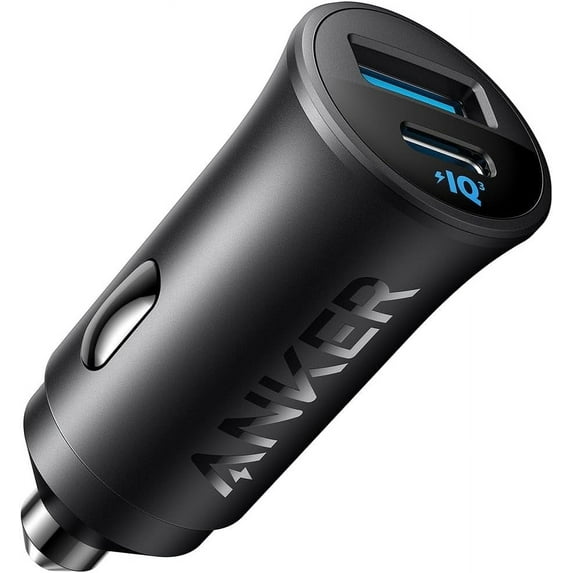 Anker USB-C Car Charger, 30W 2-Port Type-C Car Adapter, iPhone Car Charger with PowerIQ 3.0, for iPhone 15/14/13/12 Series, Samsung Galaxy S23/S22/S21 Series, iPad Pro, AirPods, and More