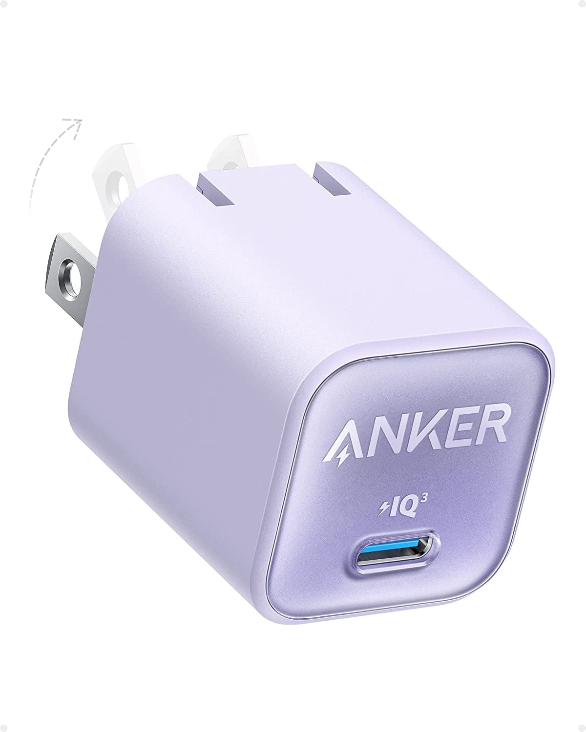 Anker USB C GaN Charger 30W Adapter Nano 3 PIQ 3.0 Fast Charging Foldable  ,Natural Green 