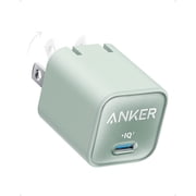 محول Anker USB C GaN Charger 30W Nano 3 PIQ 3.0 الشحن السريع قابل للطي ، أخضر طبيعي