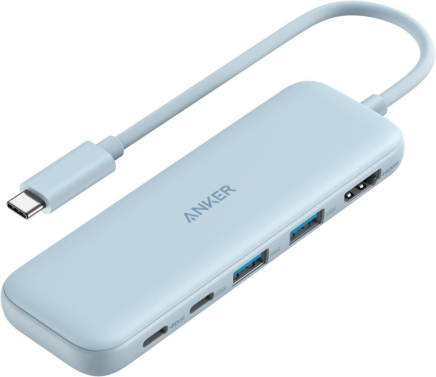 Anker USB C Hub, 5-in-1 USBC to HDMI Hub(Blue)