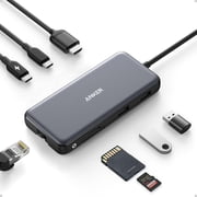 Anker USB-C Hub, 8-in-1 Multiport Ethernet Adapter with 4K@60Hz HDMI Port 85W Max PD, 10Gbps USB-C & 2 USB-A Data Ports, microSD/SD Card Reader, for USB C Laptops, MacBook Pro, XPS, iPad and More