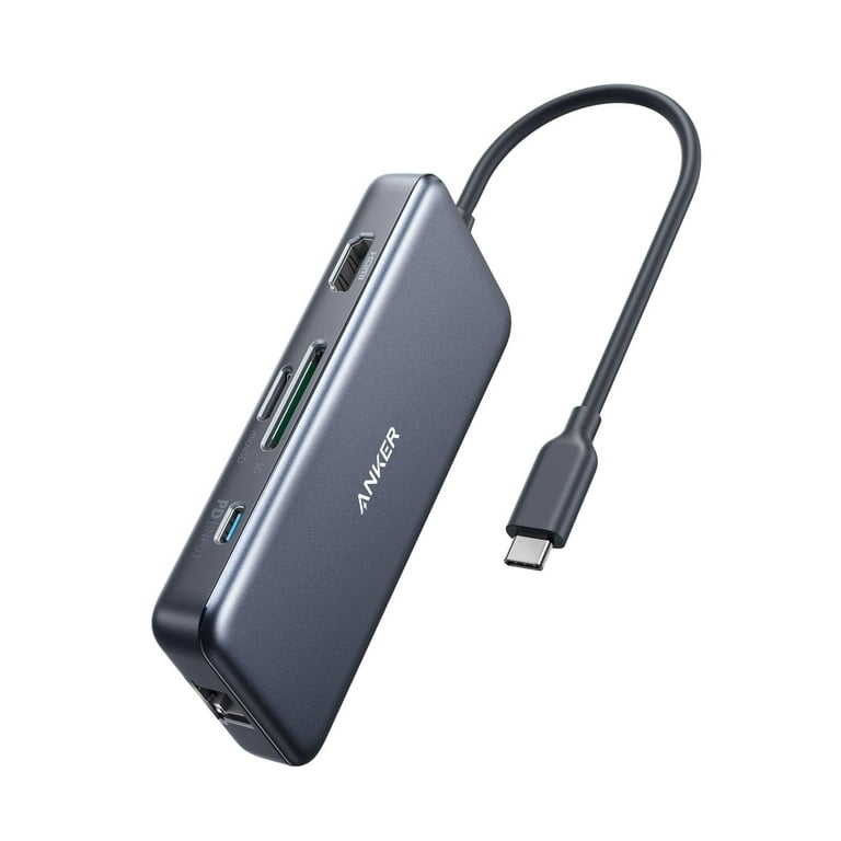 Anker USB C Hub Adapter, Power Expand+ 7-in-1, with 4K USB C to HDMI, 60W  Power Delivery, 1Gbps Ethernet, 2 USB 3.0 Ports, SD and microSD Card