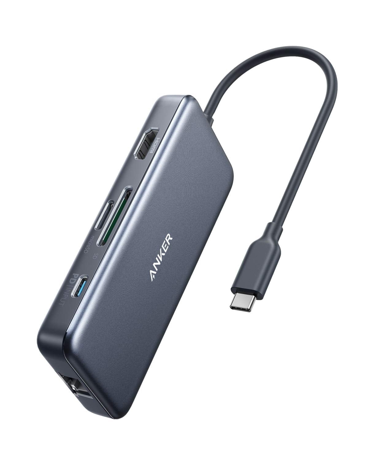 Anker USB C Hub Adapter, Power Expand+ 7-in-1, with 4K USB C to HDMI ...