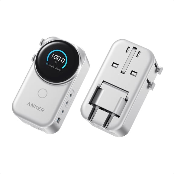 Anker Universal Charger, 100W GaN USB C Travel Fast Charging, No AC Outlet