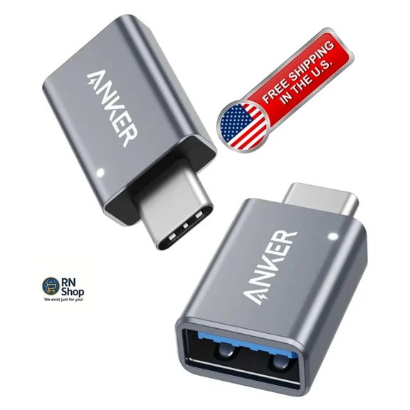 Anker Usb-C To Usb 3.0 Adapter 2-Pack Fast Otg Connectors Free U.S. Ship