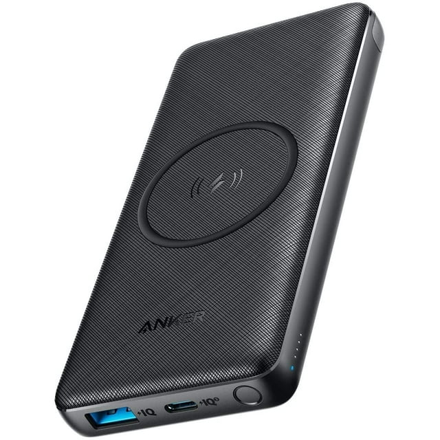 Anker Wireless Power Bank 10,000mAh, PowerCore III 10K Portable Charger with Qi-Certified 10W Wireless Charging and 18W USB-C Quick Charge