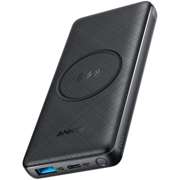 Anker Wireless Power Bank 10,000mAh, PowerCore III 10K Portable Charger with Qi-Certified 10W Wireless Charging and 18W USB-C Quick Charge