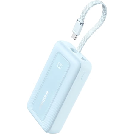Anker Zolo Power Bank (2025 Upgraded Version), 20,000mAh 30W High-Speed Portable Charger with Built-in USB-C Cable